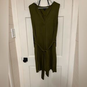 Ann Taylor size 16 army green sleeveless dress
